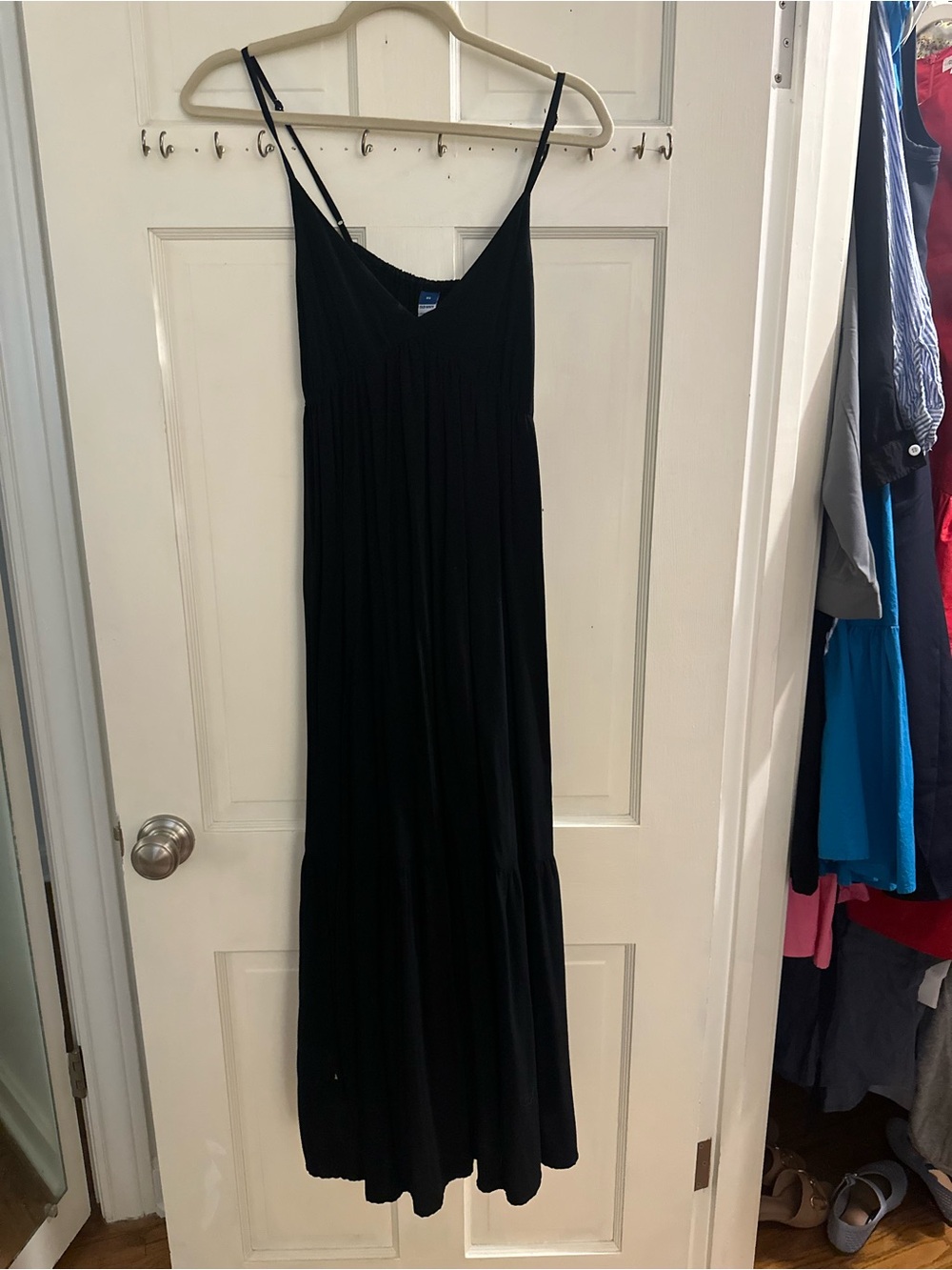 Old Navy Black Spaghetti Strap Maxi Dress